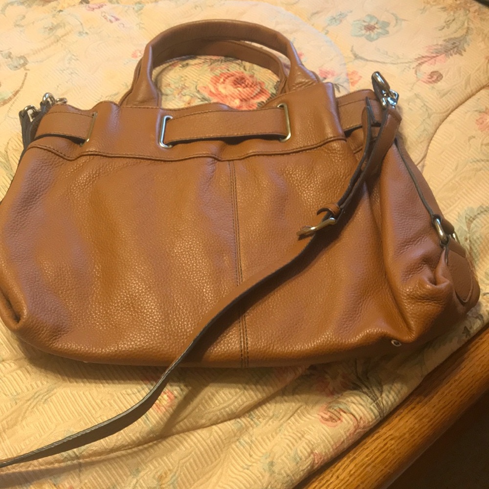 Tan all leather Barr & Barr Bag